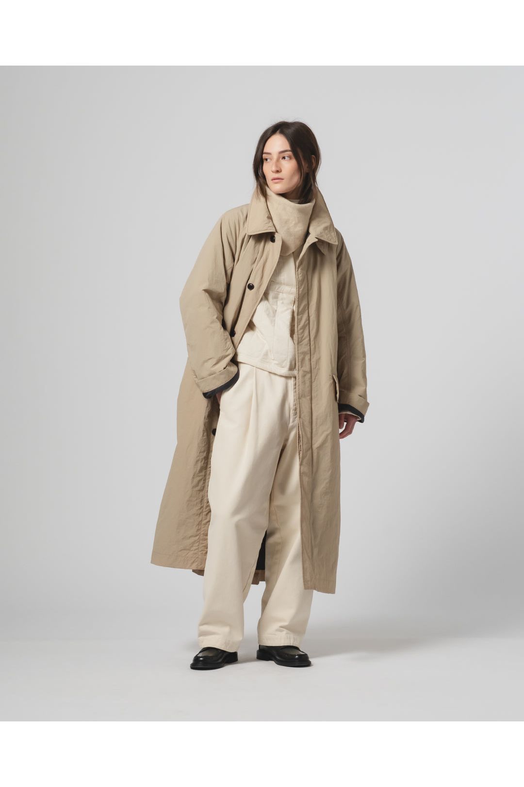 G.O.D Military Nylon Fuji Trench - Oyster