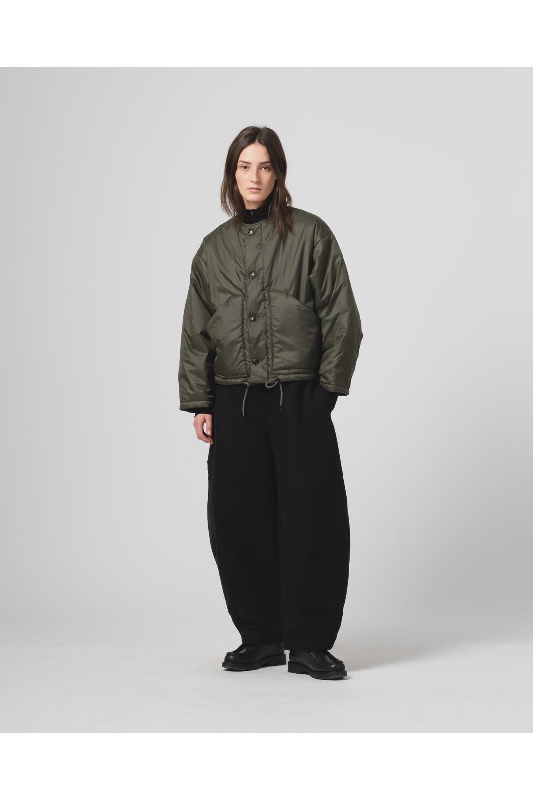 G.O.D Nuclear Padded Nylon Jacket - Dusty Green