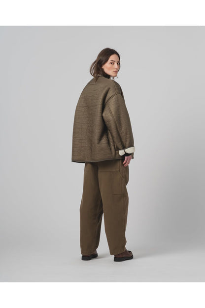 G.O.D Solar Piumino Nylon Jacket - Fossil/Off White