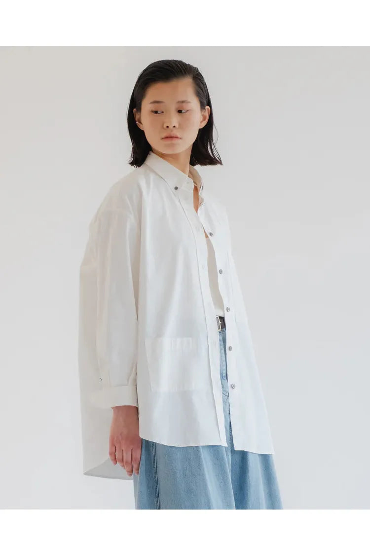 G.O.D. Icon Poplin Shirt - Milk - DUNE + SALT