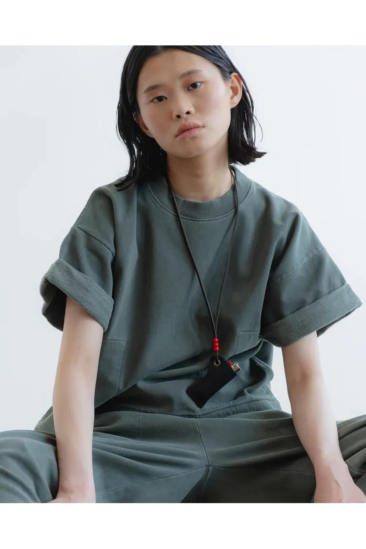 G.O.D. Physical Tee Twill Jersey - Forest Green - DUNE + SALT