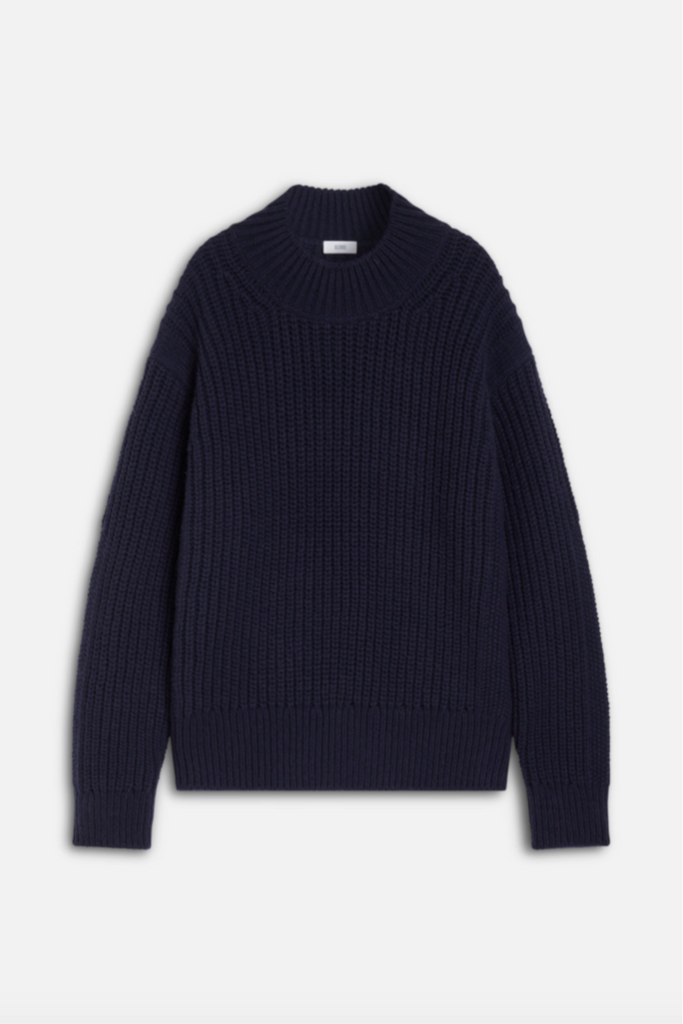 Closed Heavy Knit Sweater - Navy Black
