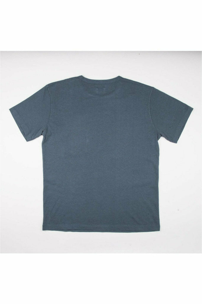 Freenote Cloth 9 Ounce Pocket T-Shirt - Faded Blue Dim Gray