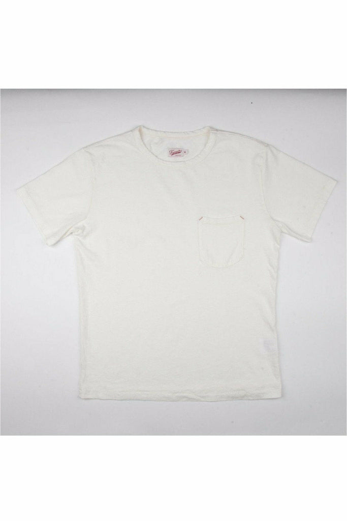 Freenote Cloth 9 Ounce Pocket T-Shirt - White Light Gray