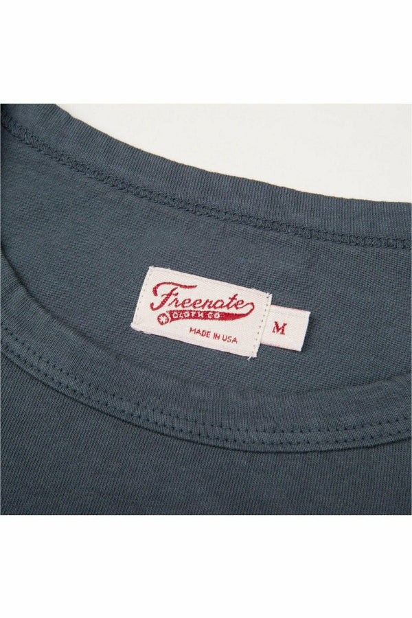 Freenote Cloth 9 Ounce Pocket T-Shirt - Faded Blue Dark Slate Gray