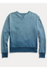 RRL Indigo French Terry Sweatshirt - Wash Blue Indigo Slate Gray