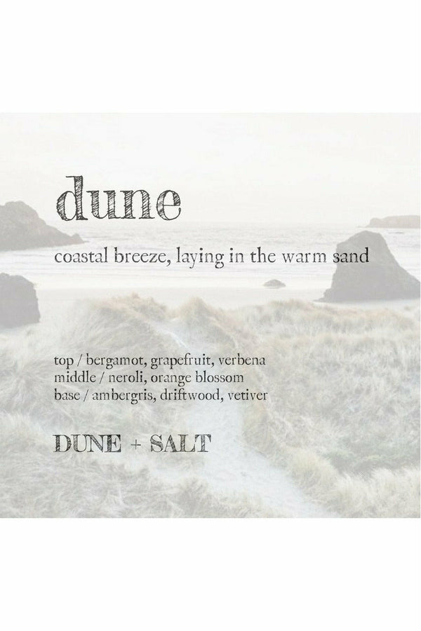 Dune and Salt Soy Candle 8 oz - "Dune" Gray