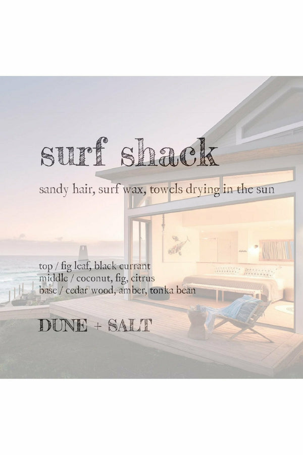 Dune and Salt Soy Candle 8 oz - "Surf Shack" Misty Rose