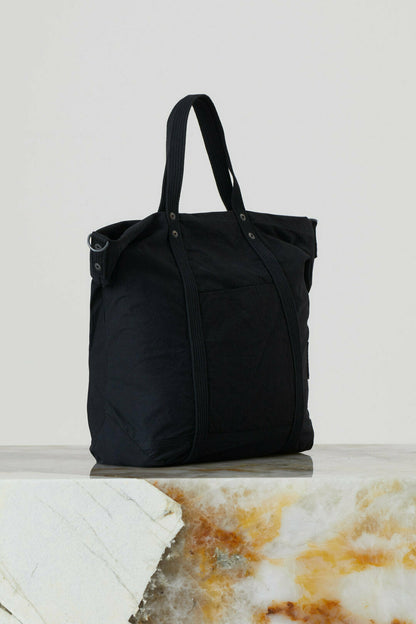 Cotton Canvas Tote Bag - Black - DUNE + SALT