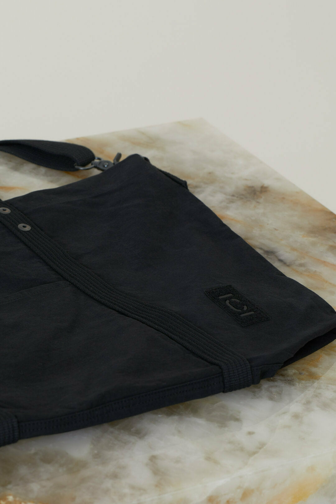 Cotton Canvas Tote Bag - Black - DUNE + SALT