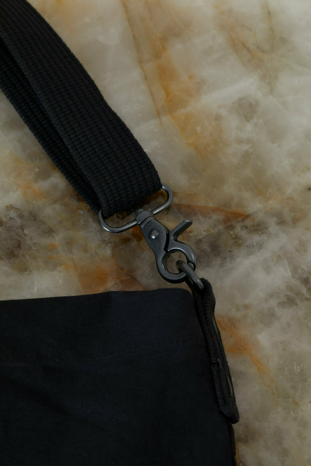 Cotton Canvas Tote Bag - Black - DUNE + SALT