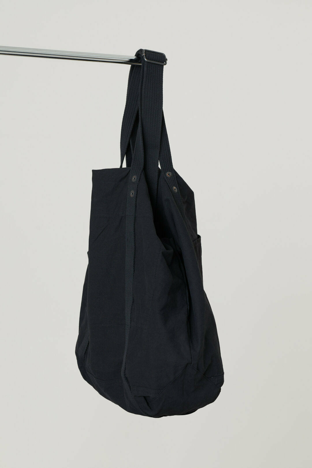 Cotton Canvas Tote Bag - Black - DUNE + SALT