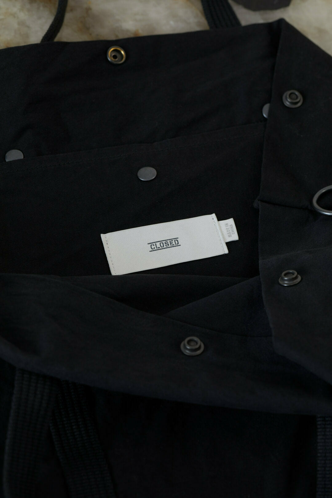 Cotton Canvas Tote Bag - Black - DUNE + SALT