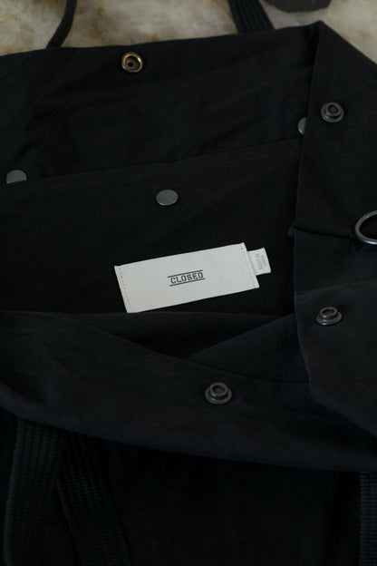 Cotton Canvas Tote Bag - Black - DUNE + SALT