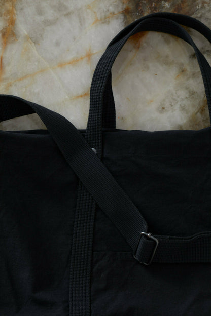 Cotton Canvas Tote Bag - Black - DUNE + SALT