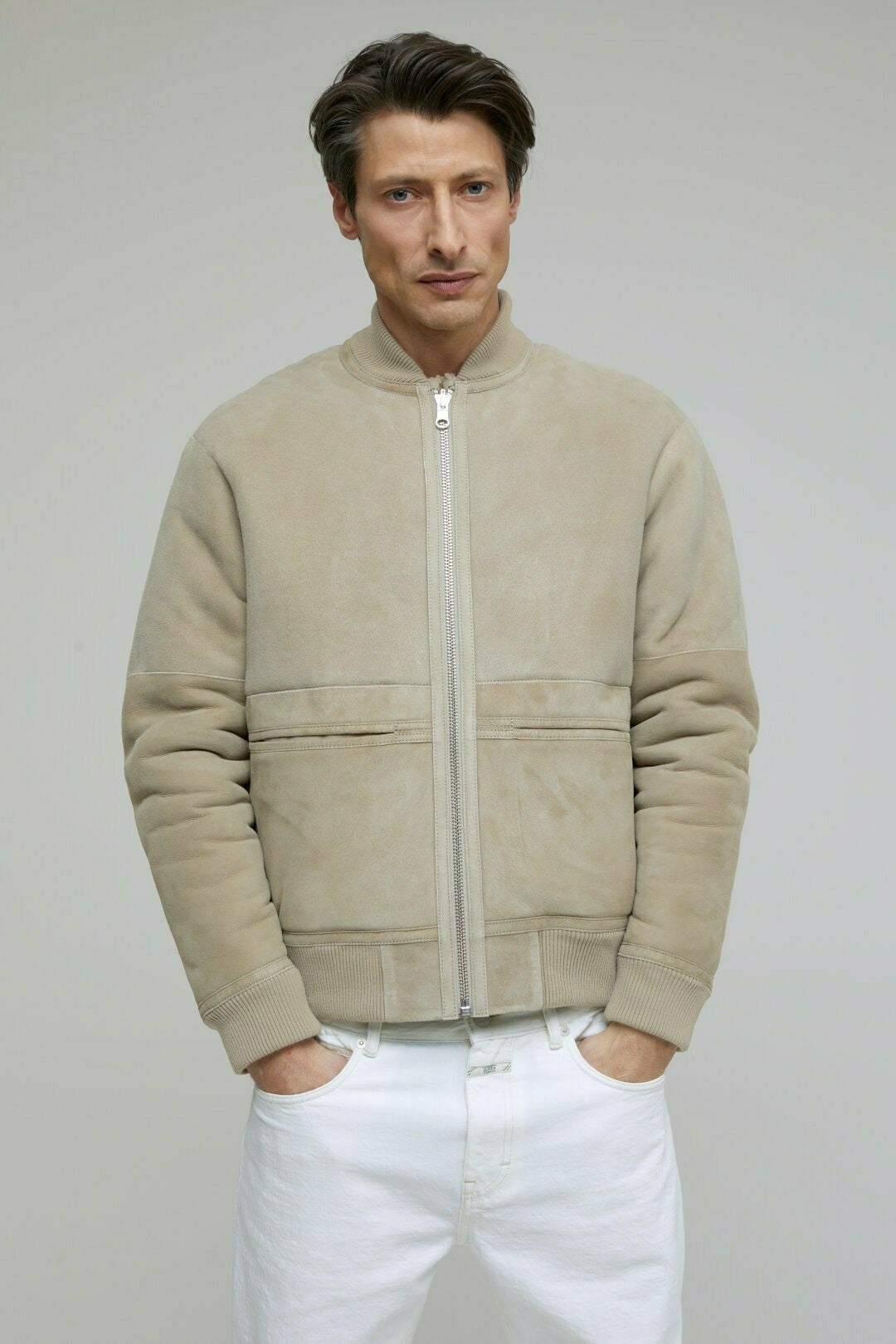 Closed Archive Bomber - Foreshore Gray