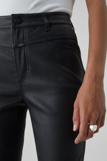 Skinny Pusher Stretch Leather Pants - Black - DUNE + SALT