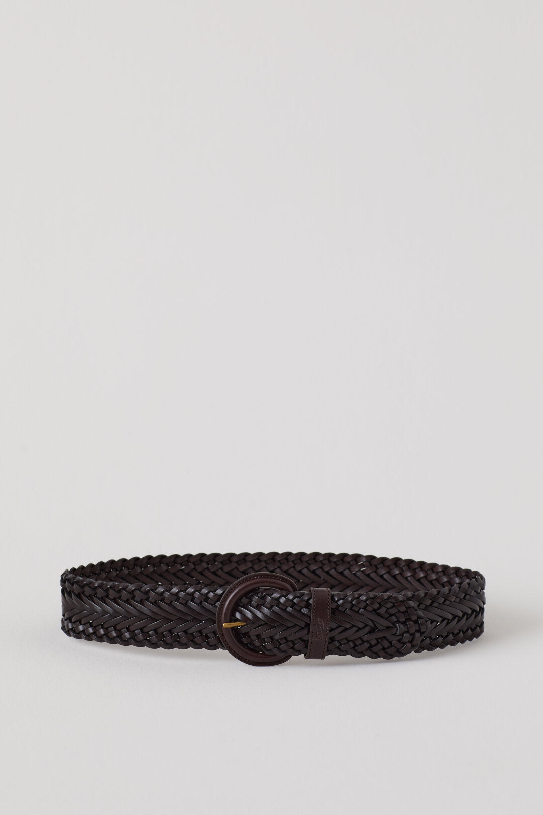 Braided Leather Belt - Burgundy - DUNE + SALT