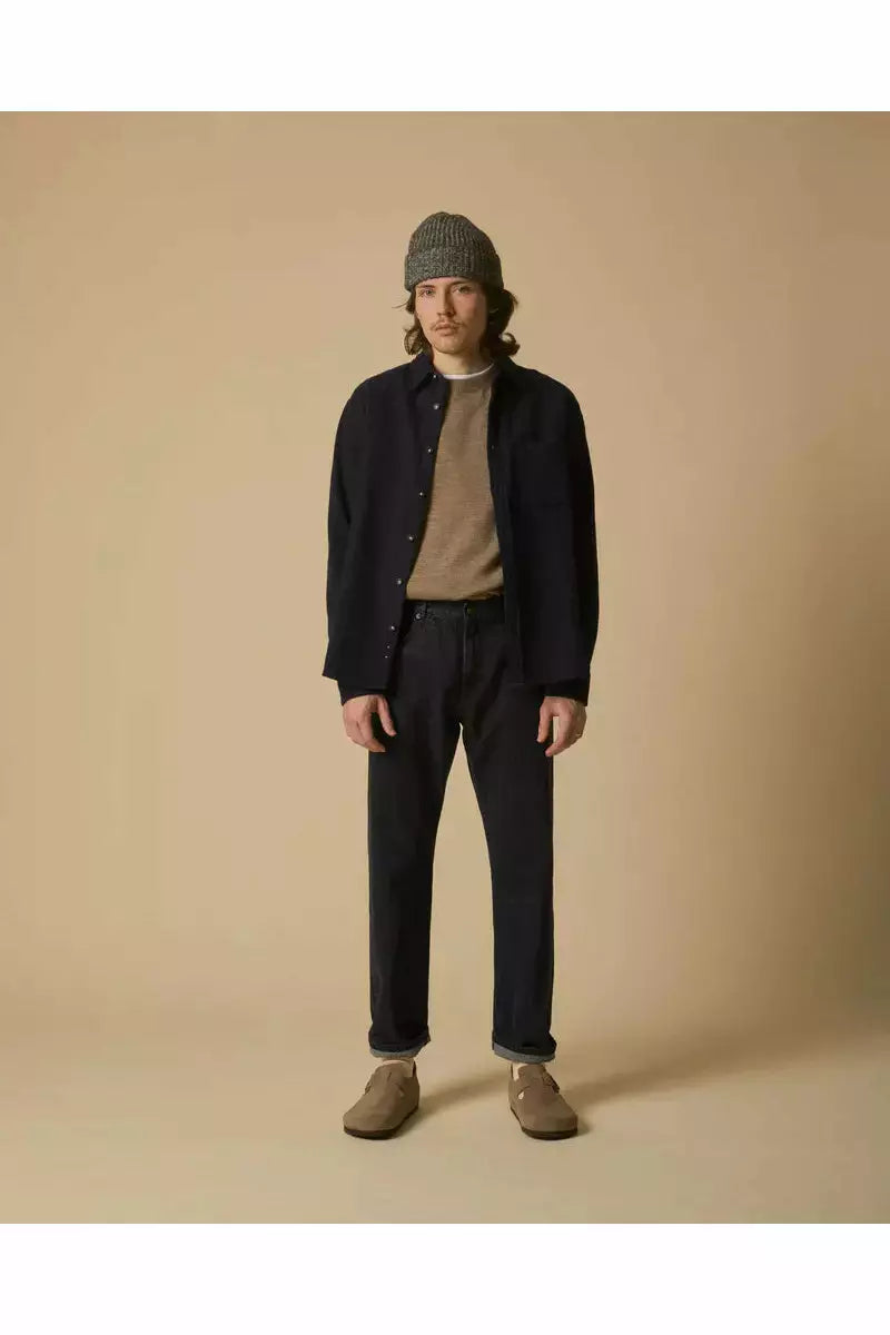 LS Recycled Flannel - Navy - DUNE + SALT