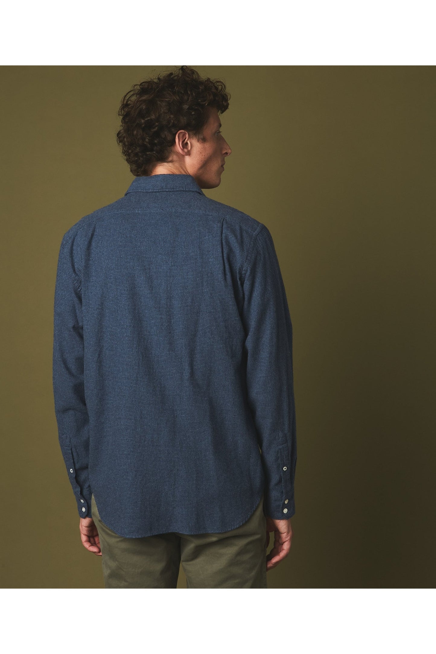 Paul Regular Flannel Shirt - Denim - DUNE + SALT