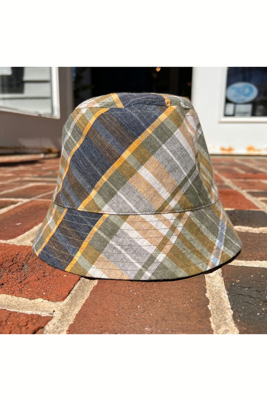 Reversible Bucket Hat - Red/Yellow/Olive Multi - DUNE + SALT