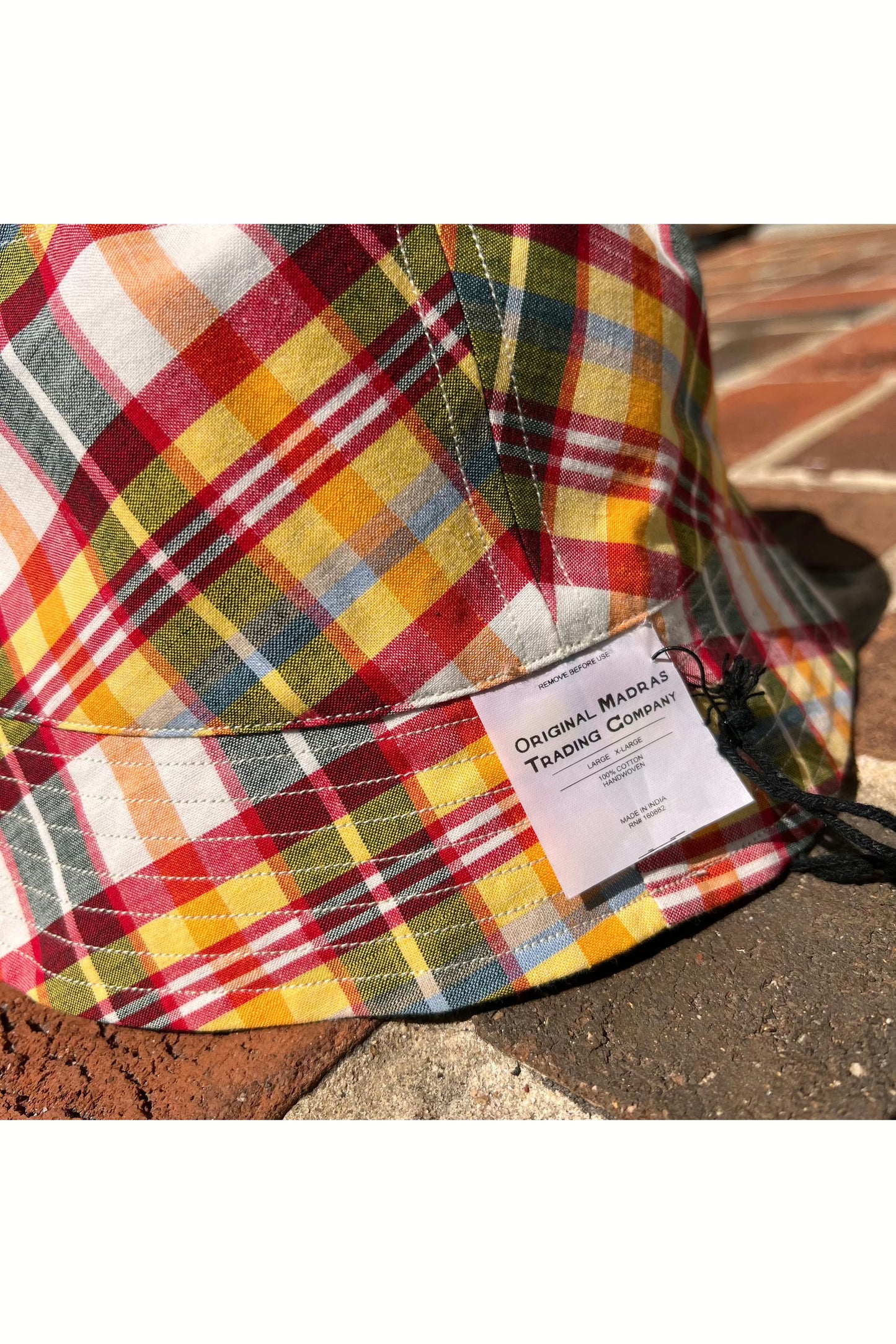 Reversible Bucket Hat - Red/Yellow/Olive Multi - DUNE + SALT