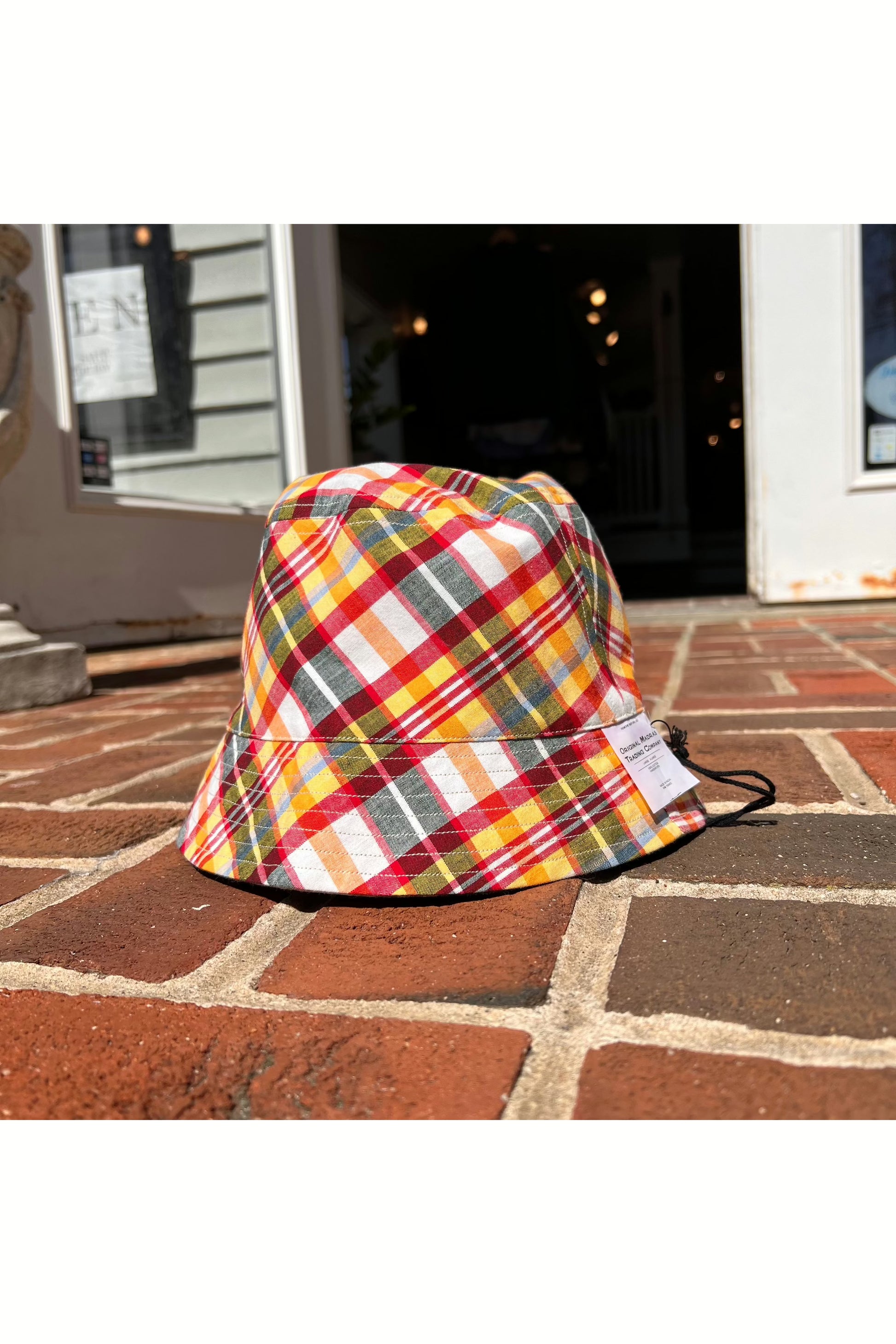 Reversible Bucket Hat - Red/Yellow/Olive Multi - DUNE + SALT