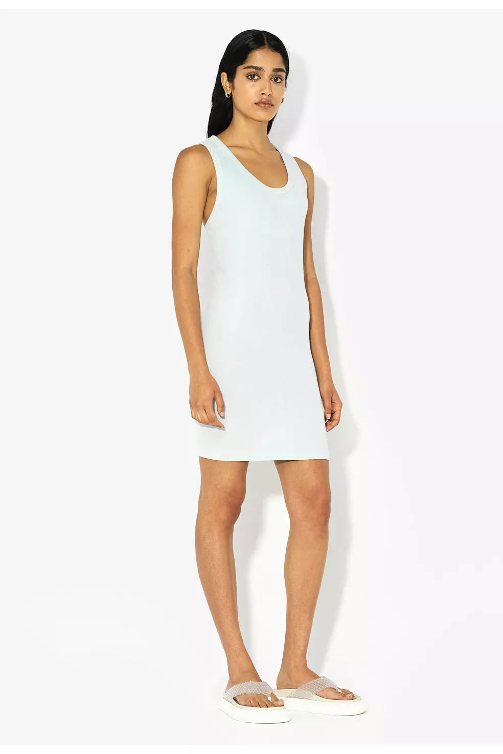 Gemini Rib Racerback Dress - Salt - DUNE + SALT