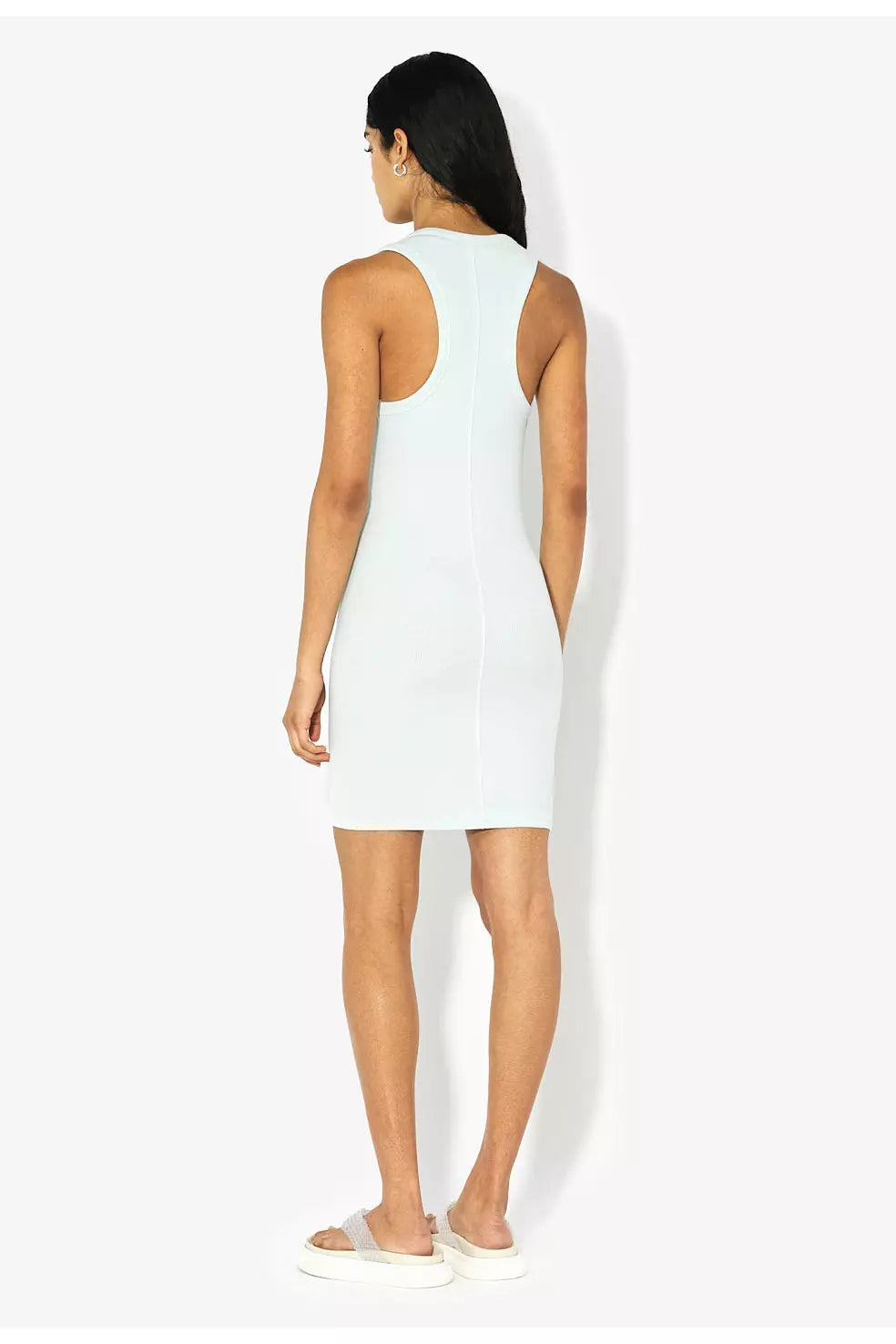 Gemini Rib Racerback Dress - Salt - DUNE + SALT