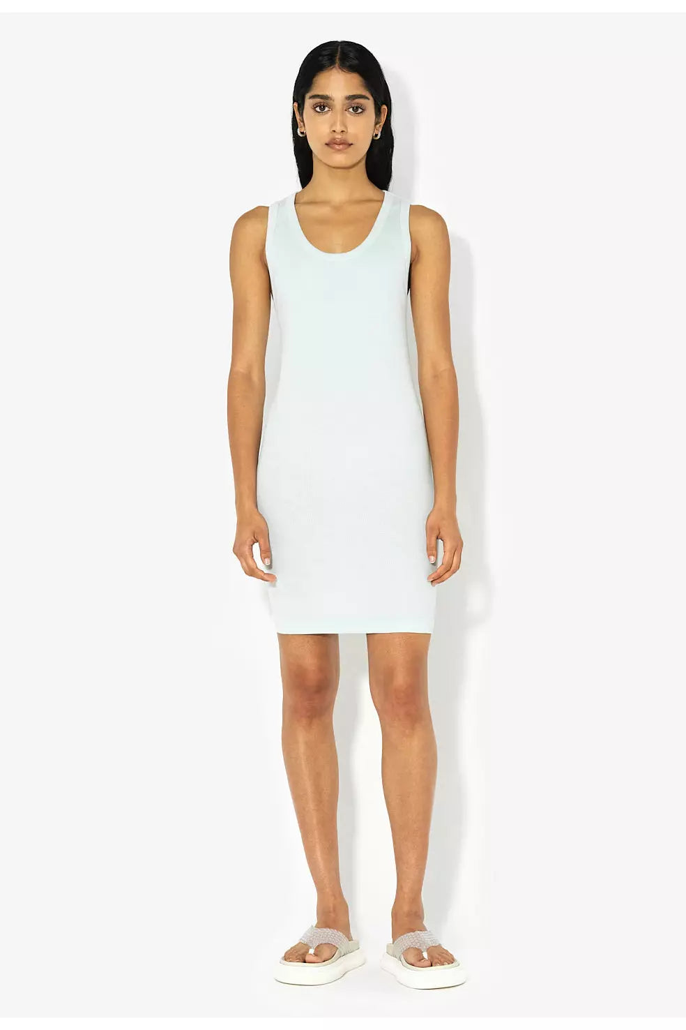 Gemini Rib Racerback Dress - Salt - DUNE + SALT