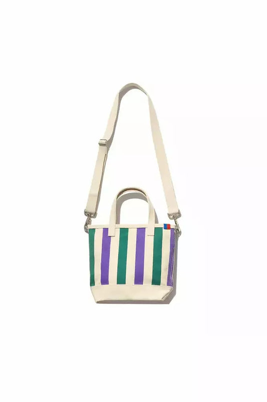 The All Over Striped Bucket - Canvas/Green/Grape - DUNE + SALT
