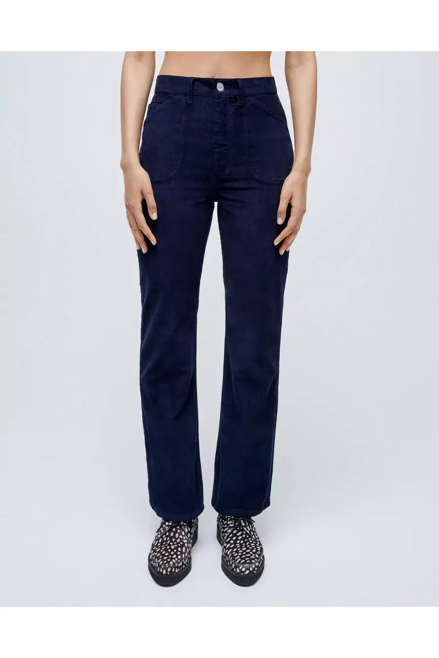 70s Corduroy Pocket Loose Flare - Navy - DUNE + SALT