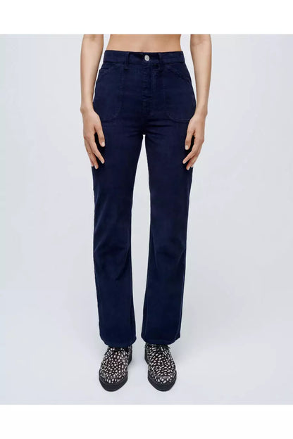 70s Corduroy Pocket Loose Flare - Navy - DUNE + SALT