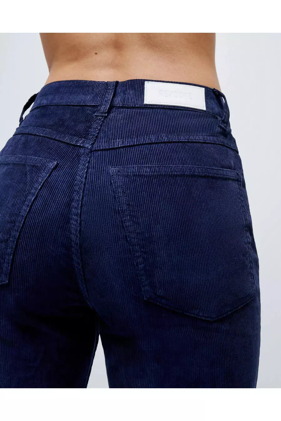 70s Corduroy Pocket Loose Flare - Navy - DUNE + SALT