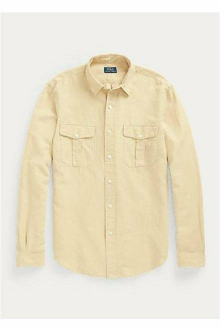 Polo RL Classic Fit Washed Workshirt - Classic Tan Wheat