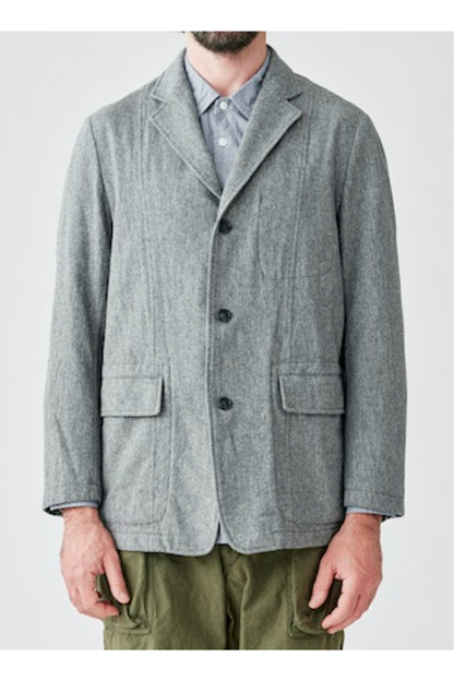 Three Button Jacket - Light Grey - DUNE + SALT