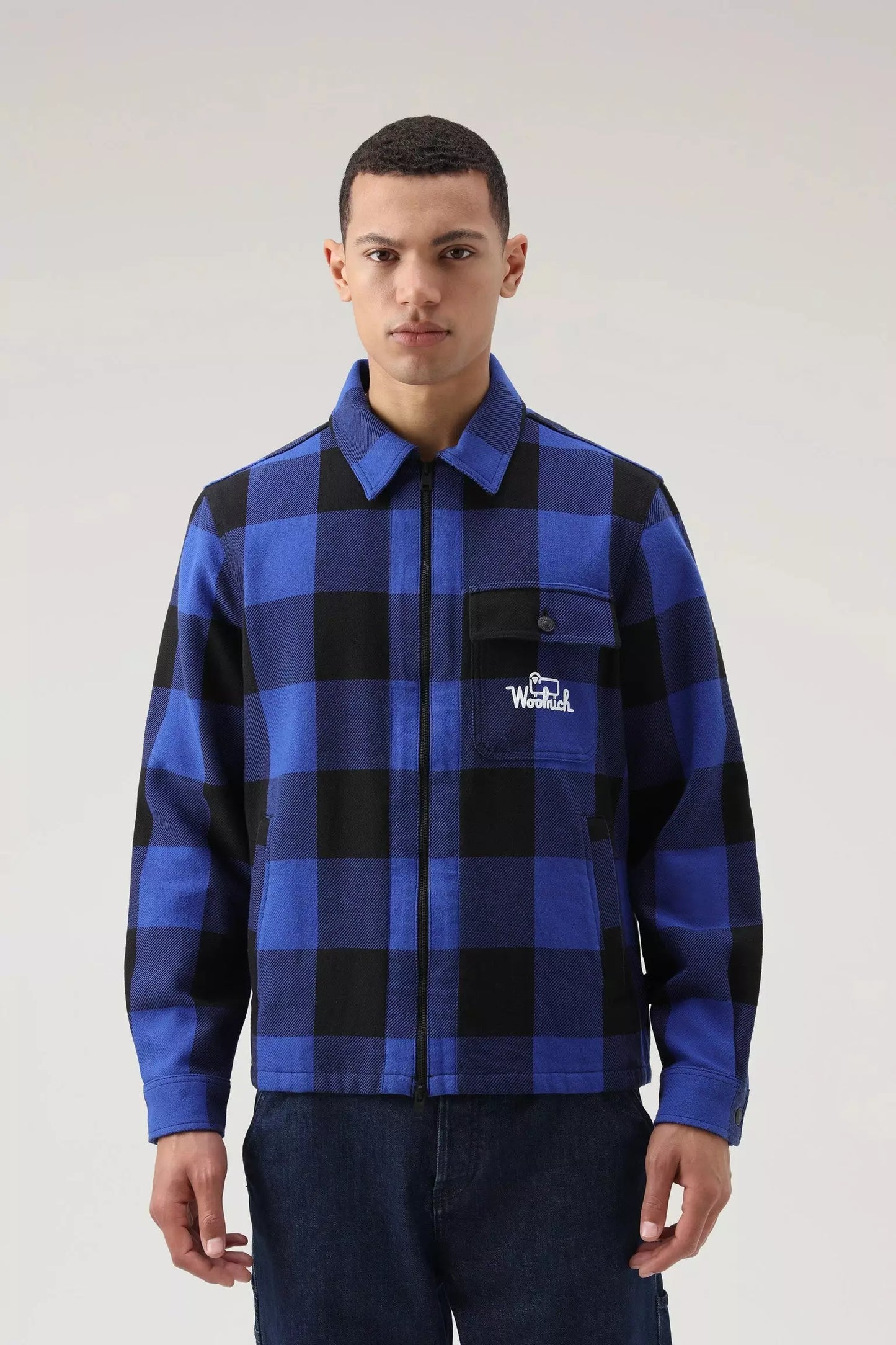 Timber Flannel Check Overshirt - Royal Buffalo - DUNE + SALT